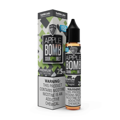 Vgod Apple Bomb Iced Salt Likit Vgod Apple Bomb Iced Salt Likit