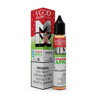 Vgod Strawberry Apple Iced Salt Likit  Vgod Strawberry Apple Iced Salt Likit