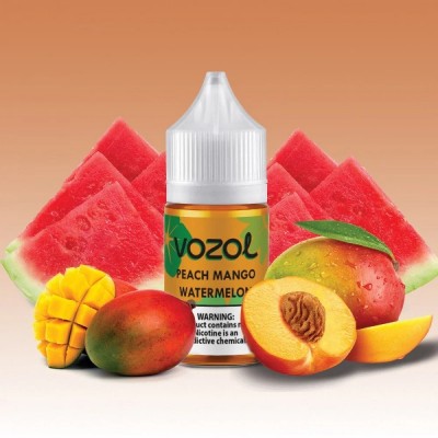 Vozol Peach Mango Watermelon Salt Likit 30ml Vozol Peach Mango Watermelon Salt Likit 30ml